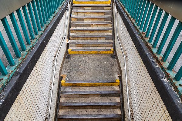 Wilson, Emily M. 아티스트의 The Bronx-New York-USA Stairs descending to the subway작품입니다.
